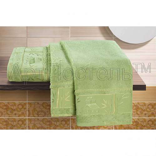 Набор полотенец "Домик зеленый" - фото 2