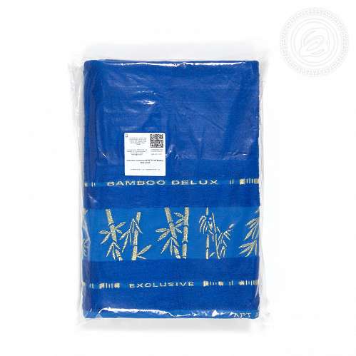Набор полотенец "Бамбук" (ярко-синий) в подарочной упаковке - фото 14