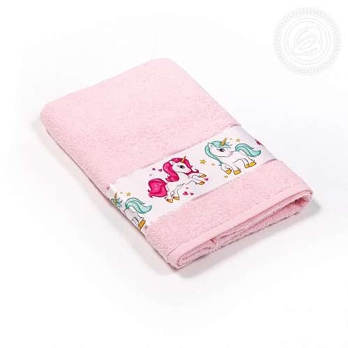Детское полотенце с уголком розовое - фото 11