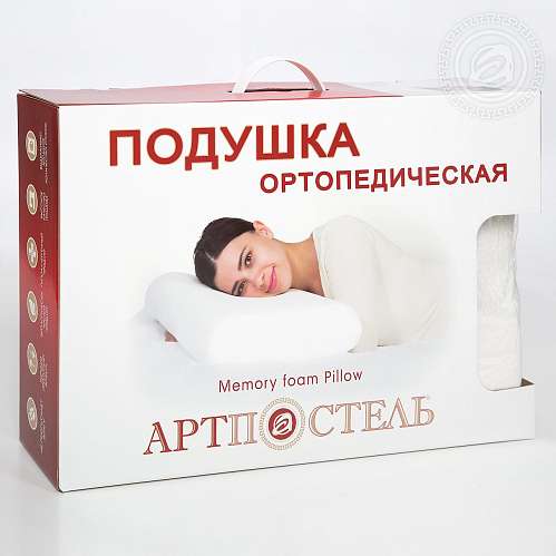 Ортопедическая подушка для сна с эффектом памяти 40x60см - фото 14