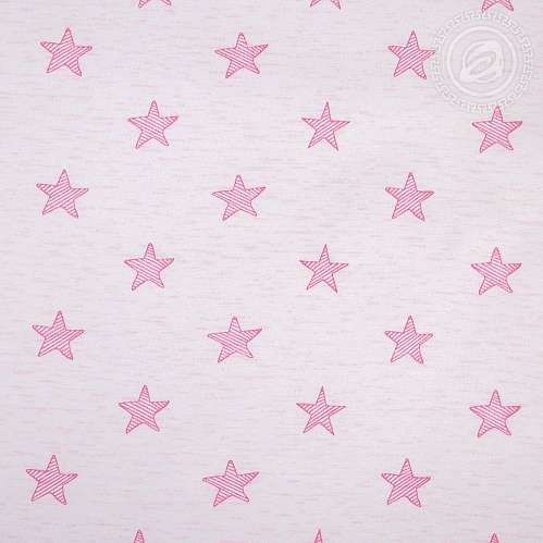 Простынь на резинке Звезды (розовый) - фото 7