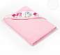 Детское полотенце с уголком розовое - фото 2