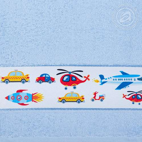 Детское полотенце с уголком голубое Мойдодыр - фото 9