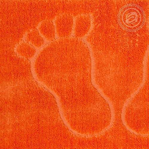 Полотенце НОЖКИ (на резиновой основе) оранжевый - фото 7