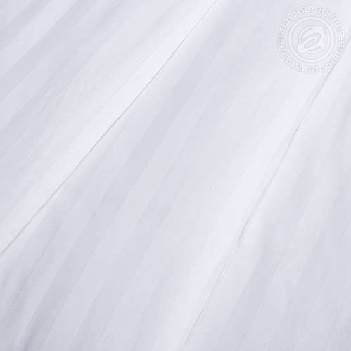 Постельное белье страйп-сатин Белый - фото 10