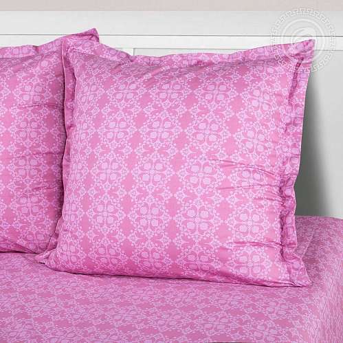 Постельное белье сатин Касабланка - розовый - фото 10