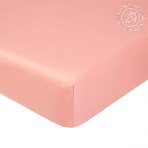 Простынь сатин на резинке Розовый - фото 5