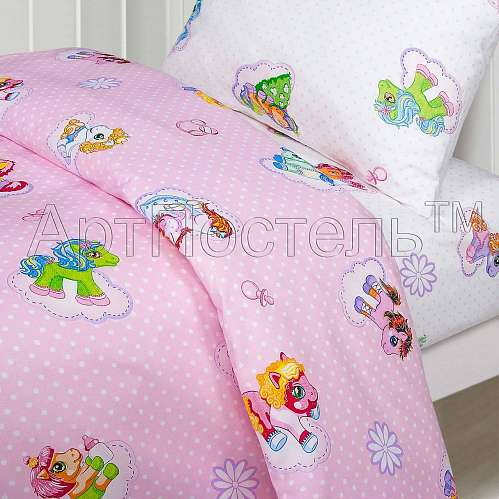 Детское постельное белье Бусинка розовый (ясельное) - фото 4