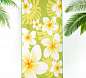 Полотенце пляжное махровое Тропические цветы на зеленом - фото 2