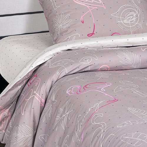Постельное белье поплин Фламинго - фото 9