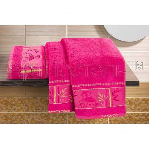Набор полотенец "Домик Розовый" - фото 2
