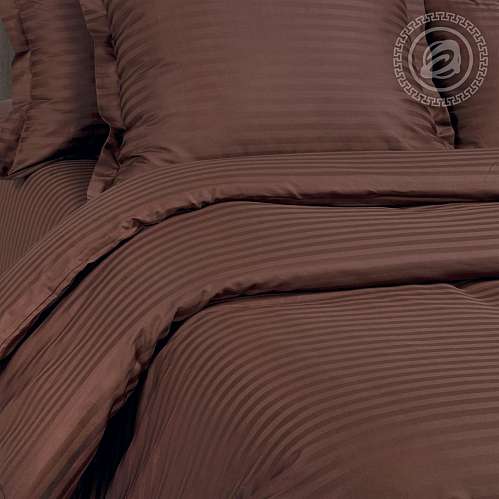 Постельное белье страйп-сатин Шоколад - фото 9